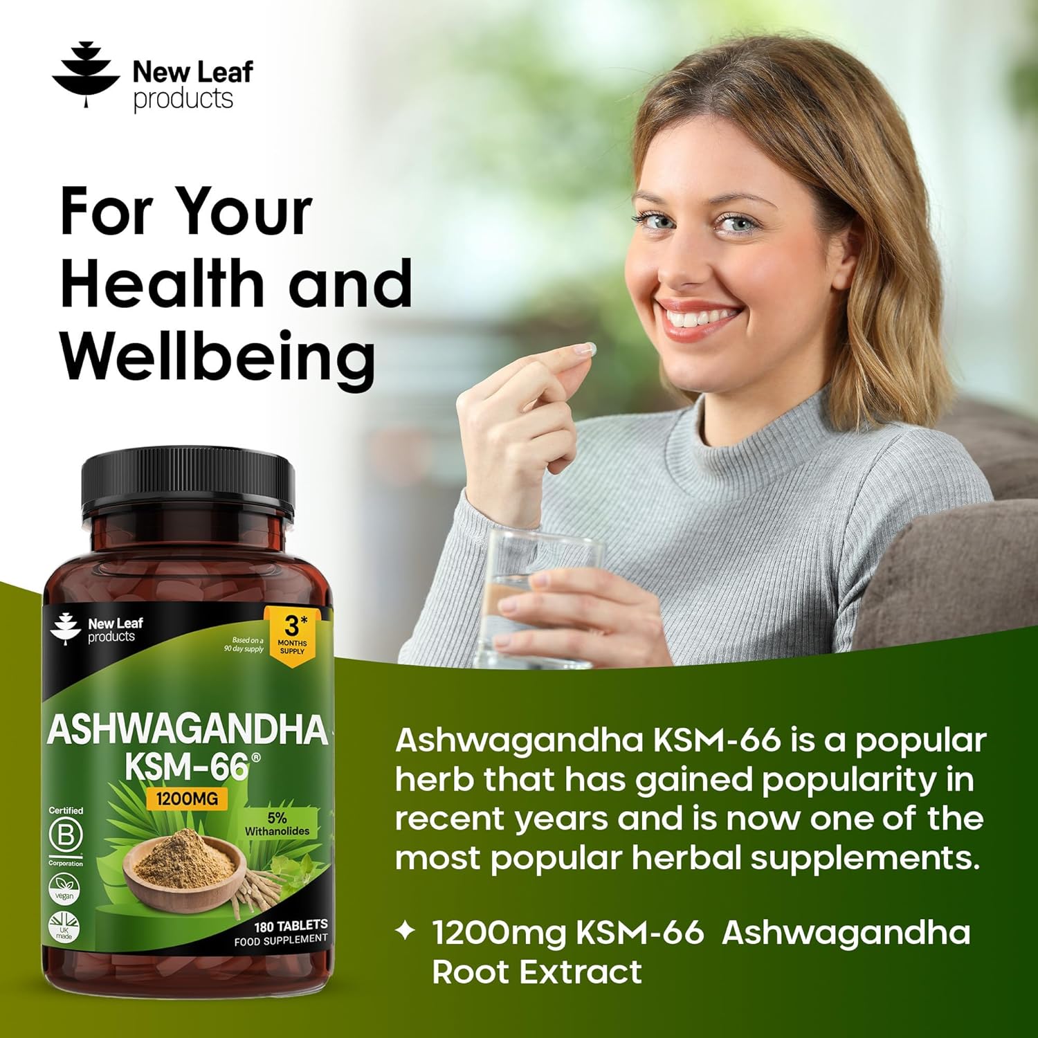Ashwagandha KSM-66

Ashwagandha 1200mg

KSM-66 Ashwagandha Capsules

High Strength Ashwagandha

Ashwagandha Root Extract

Supplement & Benefit Keywords

Stress Relief Supplement

Adaptogen Supplement

Energy Boost Supplement

Anxiety Support Supplement

Mood Support

Mental Focus & Clarity

Cortisol Balance

Natural Stress Support

Quality & Lifestyle Keywords

Vegan Ashwagandha Tablets

Plant-Based Supplement

Non-GMO Supplement

Herbal Supplement

Premium Ashwagandha