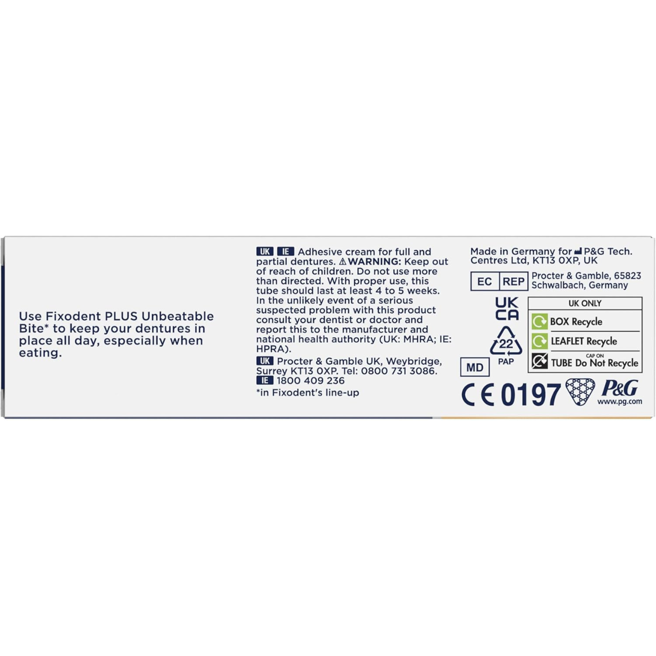 Fixodent

Fixodent Plus

Fixodent Unbeatable Bite

denture adhesive cream

strong hold denture adhesive

flavour free denture adhesive

dentures adhesive cream

full denture adhesive

partial denture adhesive

long lasting denture hold

Fixodent 40g

denture fixative

premium denture adhesive

secure denture adhesive

all day denture hold

denture cream strong hold

denture adhesive for eating

non flavoured denture adhesive

Fixodent UK

denture care products

denture stability cream

denture adhesive for 