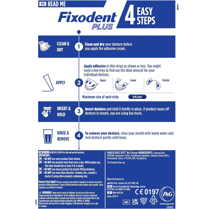 Fixodent

Fixodent Plus

Fixodent Unbeatable Bite

denture adhesive cream

strong hold denture adhesive

flavour free denture adhesive

dentures adhesive cream

full denture adhesive

partial denture adhesive

long lasting denture hold

Fixodent 40g

denture fixative

premium denture adhesive

secure denture adhesive

all day denture hold

denture cream strong hold

denture adhesive for eating

non flavoured denture adhesive

Fixodent UK

denture care products

denture stability cream

denture adhesive for 