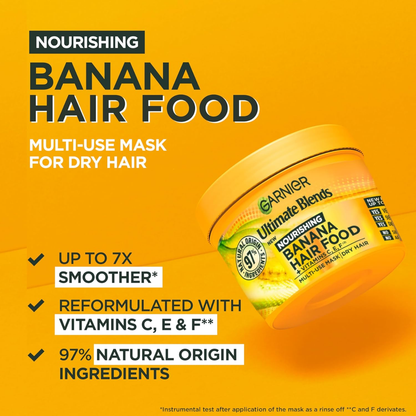 Garnier Hair Food Papaya, Garnier Ultimate Blends Hair Food, Garnier Papaya Hair Mask, Garnier Hair Food 3 in 1, Garnier Hair Food Papaya 400ml, papaya hair mask, hair food mask, 3 in 1 hair treatment, damaged hair mask, hair mask for damaged hair, hair repair mask, nourishing hair mask, vegan hair mask, cruelty free hair mask, silicone free hair mask, natural hair mask, natural origin hair treatment, papaya extract hair mask, hair mask for dry damaged hair, split ends repair mask, 