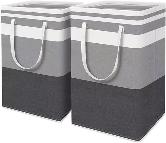 laundry basket, laundry hamper, folding laundry basket, laundry hamper bag, laundry basket with handles, collapsible laundry basket, clothes hamper storage, laundry storage bin, 2 pack laundry basket, large laundry basket 75l, family laundry basket, fabric laundry basket, polyester laundry hamper, laundry basket grey black, laundry basket for bedroom, laundry basket for bathroom, laundry basket for laundry room, dorm laundry hamper, space saving laundry basket, portable laundry basket, foldable laundry hamp