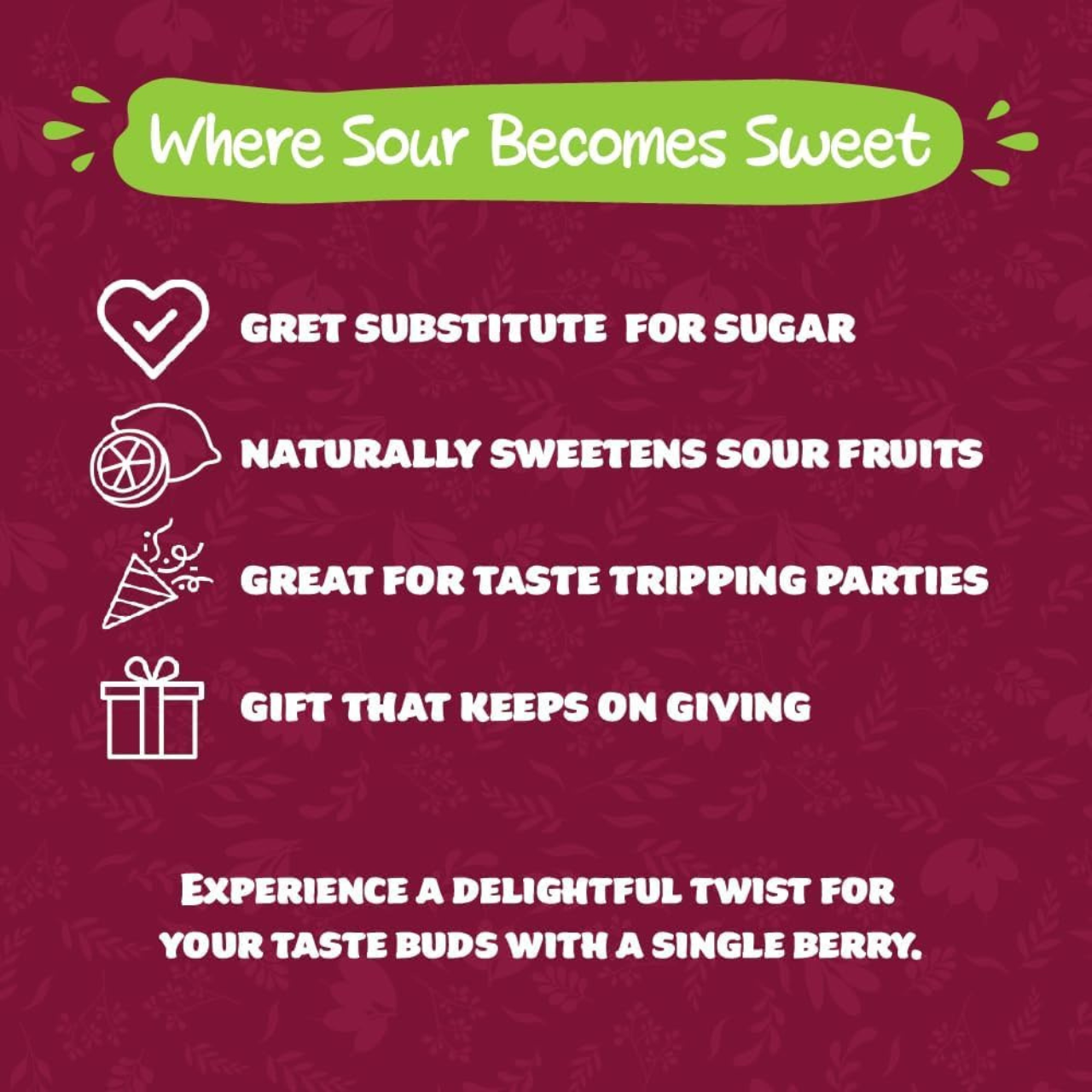 miracle berries tablets

miracle fruit tablets

zero sugar sweetener

calorie free sweetener

natural sweetener tablets

sugar free sweetener uk

miracle berry pills

keto friendly sweetener

diabetic friendly sweetener

healthy sugar alternative

miracle berries uk

natural sugar substitute

zero calorie sweetener

low carb sweetener

sweetener for diabetics

vitamin c supplement tablets

plant based sweetener

natural taste modifier

sugar craving control

weight loss sweetener

keto diet sweetener

no su